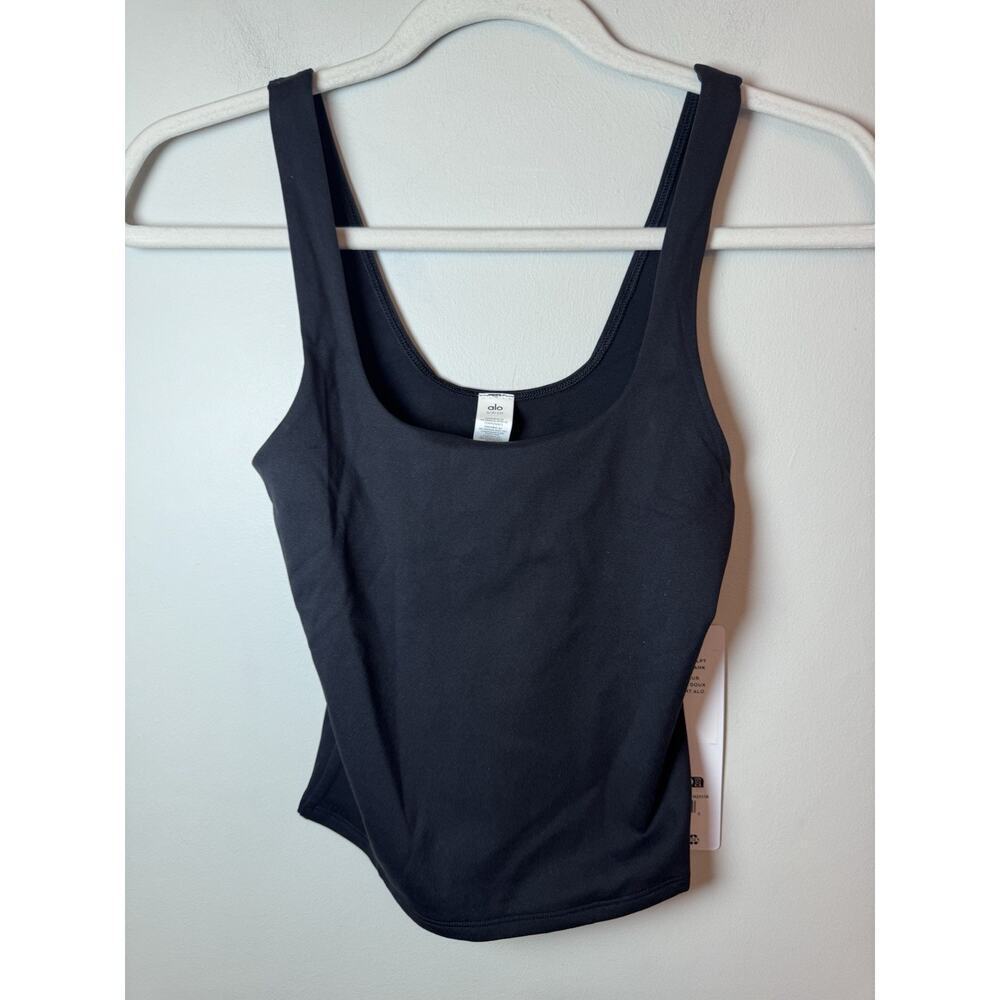 Alo Yoga Softsculpt Precision Tank Top Small Black NWT